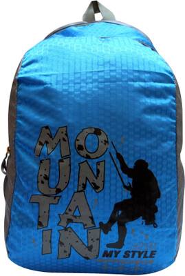 

Donex 217E 19 L Backpack(Blue), Blue and grey