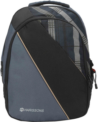 

Harissons Check Mate 34 L Free Size Backpack(Blue)