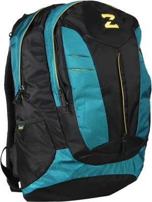 

Zwart LEAGURE 35 L Medium Laptop Backpack(Black, Green), Dark green