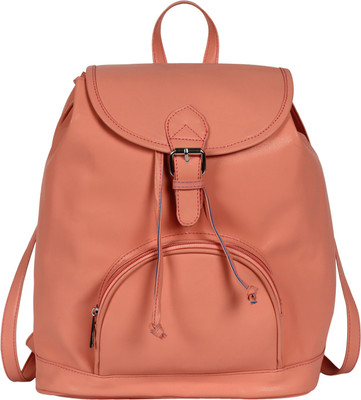 

Kleio Women's /Girls Designer Backpack with a drawstring 1 L Backpack(Orange)