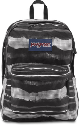 

JanSport Superbreak 25 L Backpack(Black, Grey), Multi black painted stripes