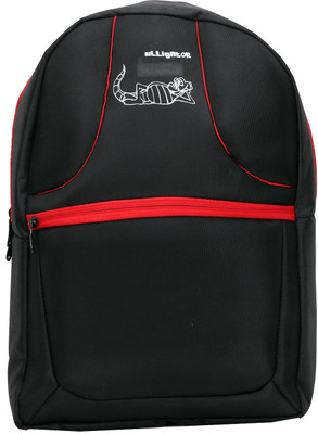 

Elligator Bag Medium Backpack(Red, Black), Red-02