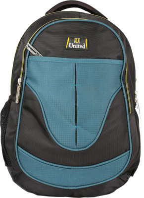 

United Bags Premium Wear 34 L Medium Backpack(Blue, Black), Multicolor 1