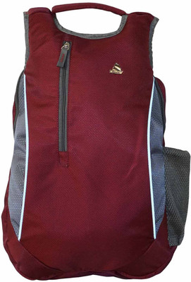 

Clubb College 5 L Medium Backpack(Maroon, Grey), Maroon and grey