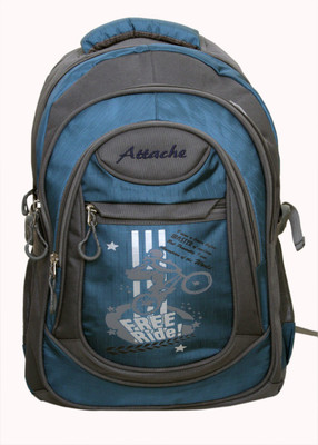

Attache Stylish School Bag (Blue & Grey) 30 L Backpack(Blue)