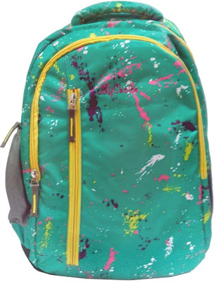 

My Choice Turquoise & Yellow Backpack 17.5 L Backpack(Green)