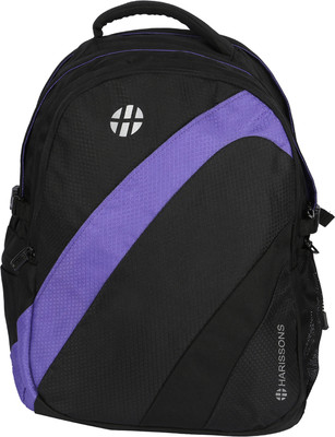

Harissons Pinnacle 37 L Free Size Backpack(Purple, Black), Purple and black