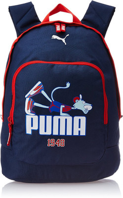 Puma Primary 23 L Backpack(Red), Peacoat
