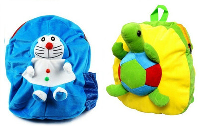 

Pandora Kids School Bag - 2 Pack of Tortoise and Dora 5 L Backpack(Blue, Yellow)