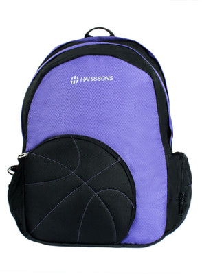 

Harissons Basketball 30 L Free Size Laptop Backpack(Purple, Black), Black;purple