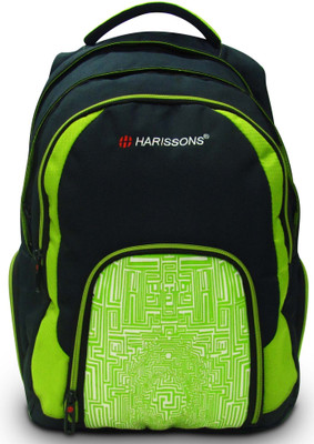 

Harissons Illusion 44 L Free Size Backpack(Green), Navy blue & green