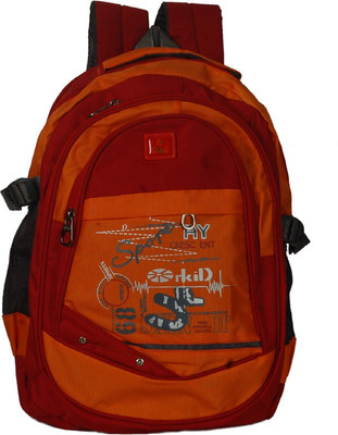 

Pandora Premium Quality School Bag 26 L Backpack(Orange, Red)
