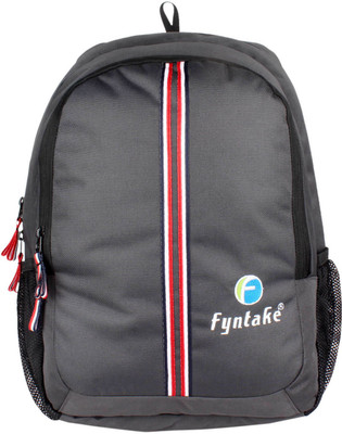 

Fyntake Fyntake backpack B-BAG 25 L Backpack(Grey), Grey with red patti