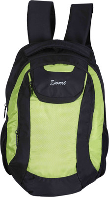 

Zwart Cosmo 25 L Free Size Backpack(Black, Green), Black & fluorescent green