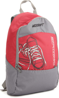 

Wildcraft Spring 18 L Small Backpack(Grey, Red)