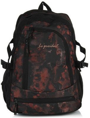 

President Learner 40 L Medium Backpack(Multicolor), Black
