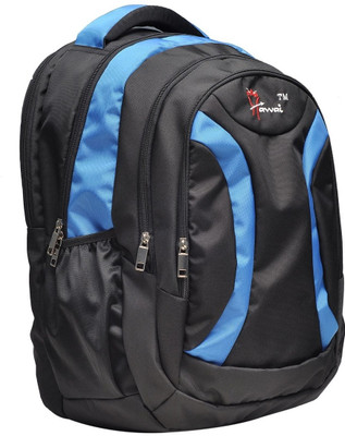

Hawai Comfy Multispace Medium Laptop Backpack(Blue, Black), Multicolor-01
