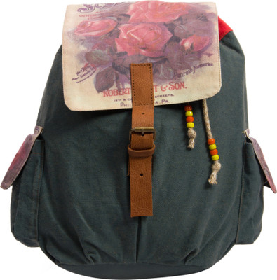 The House of Tara Canvas Medium Backpack(Red) The House of Tara Canvas Medium Backpack(Red)