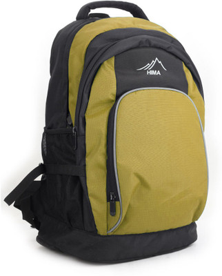 

HIMA Backpack(Black, Yellow), Black and orange