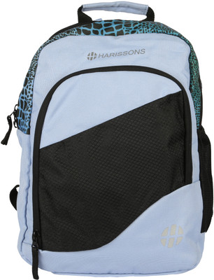 

Harissons Waves 27 L Free Size Backpack(Blue, Black), Lt blue & black