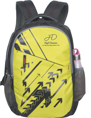 

High Dreams LBP008 25 L Laptop Backpack(Multicolor), Black;yello