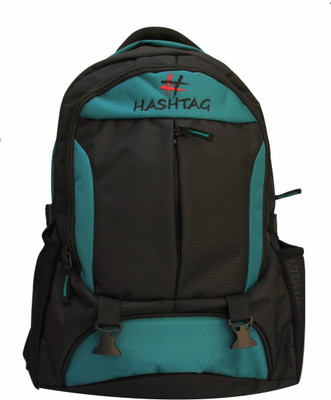 

Fashion Knockout Adjustable Hashtag 5 L Laptop Backpack(Black, Green)