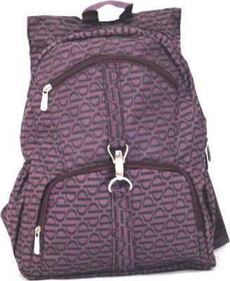 Pattern Bags Ladies Fancy Large College Backpack(Purple)