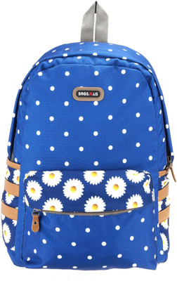 

Bags R Us Polka Dots 18 L Backpack(Blue), Navy