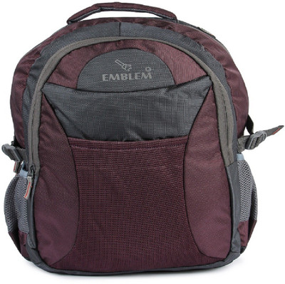 

EMBLEM ELBP6006GREY WINE 28 L Laptop Backpack(Grey, Maroon)
