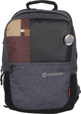 

Harissons Fibo 23 L Laptop Backpack(Black), Grey;brown