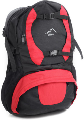 

HIMA Backpack(Black, Red), Black and red