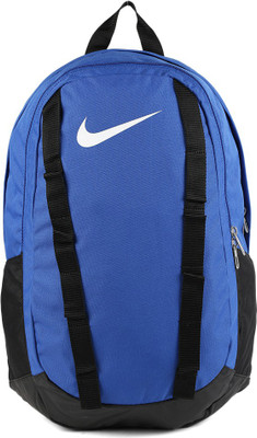 

Nike 25 L Backpack(Black, Blue), Mdnght nvy/wht-mtllc slvr-dp r