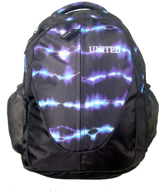 

United Bags Centre Chain Noise 35 L Medium Backpack(Blue, Black), Black;blue