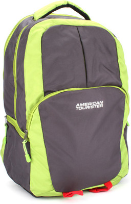

American Tourister Zing 2016 008 Laptop Backpack(Grey, Green)