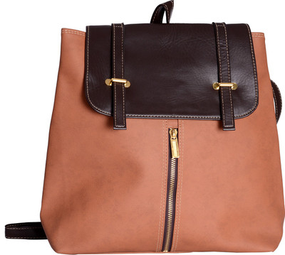 

Fashnopolism ZipMeJazz 12 L Backpack(Brown)