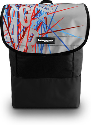 

Tagger Phatpack Mikado Blsv_olbk (Black) Executive 18" 25 L Laptop Backpack(Black), Black;silver
