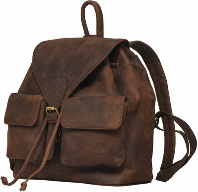 

Leaderachi Milan 15 L Backpack(Brown), Muskat