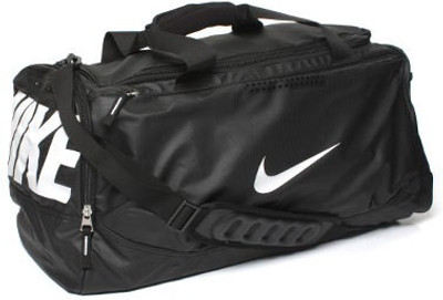 

Nike NIKE TEAM TRAINING MAX AIR MED Laptop Backpack(Red, Black), Black and white
