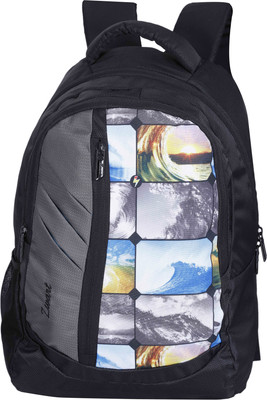 

Zwart 114114 25 L Medium Backpack(Black, Grey), Grey and blue