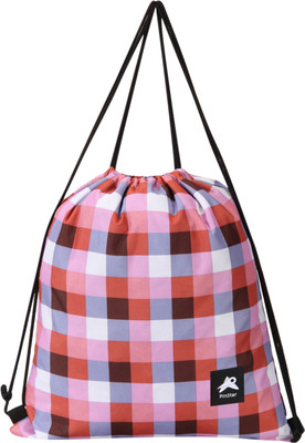 

PinStar Zynga String - Checks Brown (XL) 1.8 L Backpack(Brown)