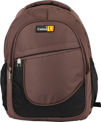 

United Bags Lincoln Blck Brwn 35 L Medium Backpack(Black, Brown)