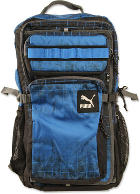 

Puma 73229 27.5 L Medium Backpack(Black), Strong blue-black-graphic