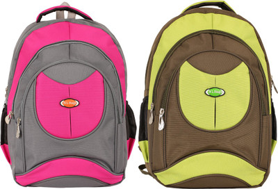 

Nl Bags thundercombo-09 20 L Backpack(Multicolor), Mehgreenprtgreen;thundergraypink