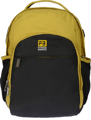 

FB Fashion SB-508 21 L Backpack(Black, Yellow)
