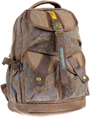 

Eurostyle Canvas Series 3.93 L Free Size Backpack(Khaki), 13003