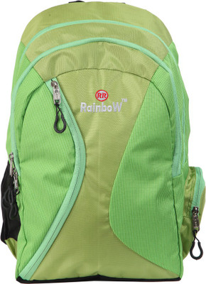 Rr Rainbow STAR LIGHT 25 L Backpack(Green, Black), Black;parrot green