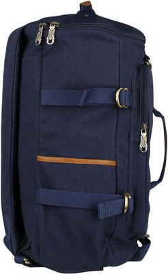 

Zobello Hybrid Travel Canvas Backpack 25 L Backpack(Blue), Ocean navy canvas