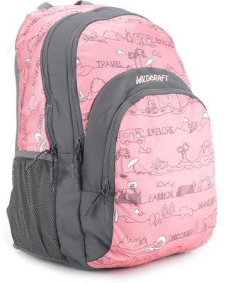 Wildcraft Sail LD 31 L Backpack(Grey, Pink), Peach
