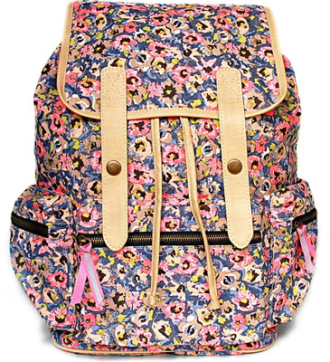

Shaun Design Floral Canvas with Laptop Protection 12 L Big Backpack(Multicolor), Multi-color