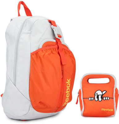 

REEBOK BTS Backpack(Grey, Orange), Steel and blazing orange f09